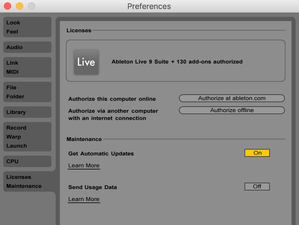 ableton live 9 authorization file
